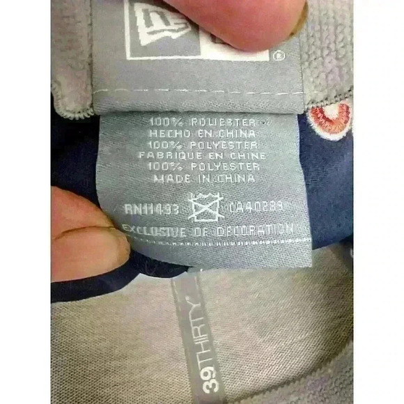 New Era 39THIRTY Chicago Bears Textured Blue Fitted Medium - Large Training cap - Picture 11 of 13